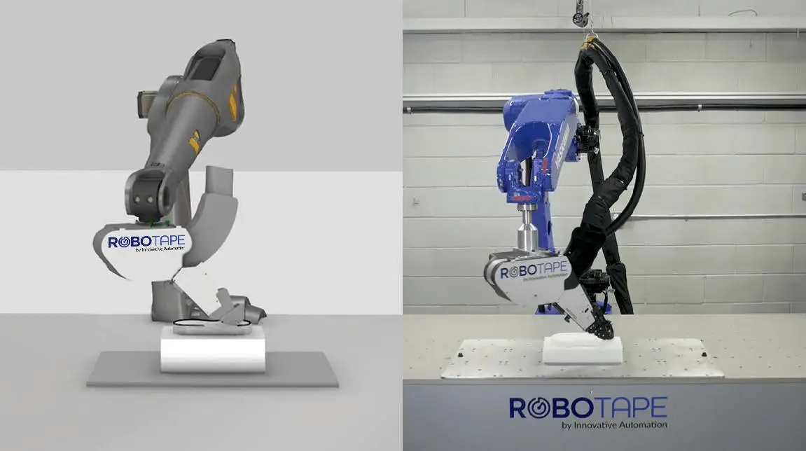 3D manufacturing simulation software for planning RoboTape applications